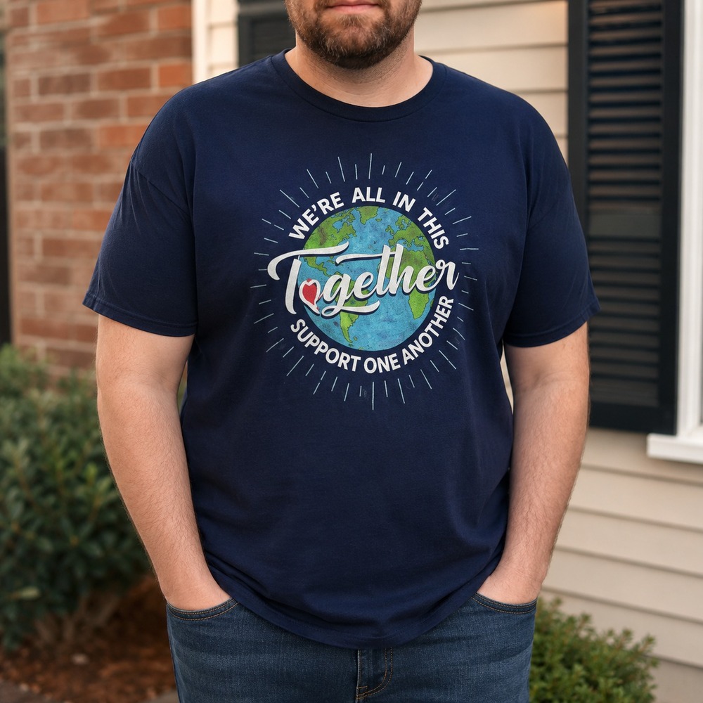 Graphic Tee XL Casual Community Care Social Good Volunteer Changemaker Unity